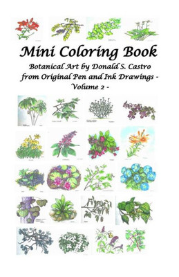 Mini Botanical Art Volume 2: From Original Pen & Ink Drawings