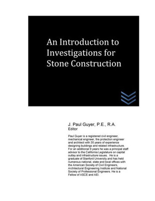 An Introduction To Investigations For Stone Construction