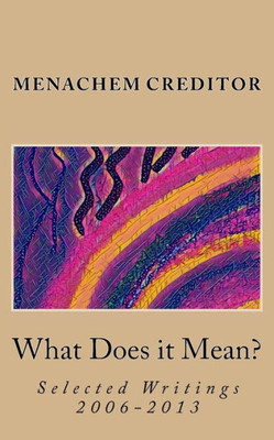 What Does It Mean?: Selected Writings 2006-2013