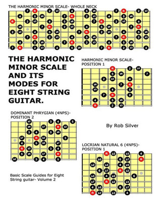 The Harmonic Minor Scale And Its Modes For Eight String Guitar (Basic Scale Guides For Eight String Guitar)