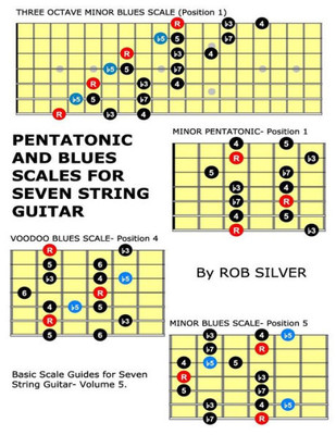 Pentatonic And Blues Scales For Seven String Guitar (Basic Scale Guides For Seven String Guitar)