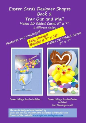 Easter Cards Designer Shapes Book 2 Tear Out & Mail: Easter Cards Designer Shapes Book 2 Tear Out & Mail