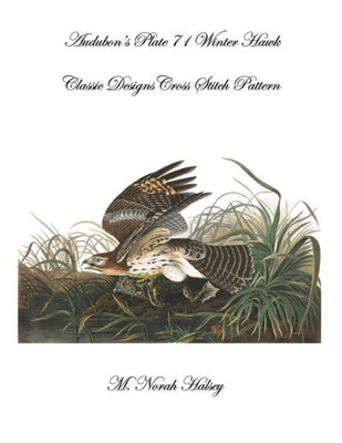 Audubon'S Plate 71 Winter Hawk: Classic Designs Cross Stitch Pattern