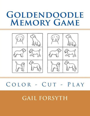 Goldendoodle Memory Game: Color - Cut - Play