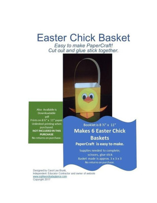 Easter Chick Basket Papercraft: Easter Chick Basket Papercraft
