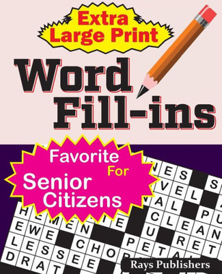 Extra Large Print Word Fill-Ins