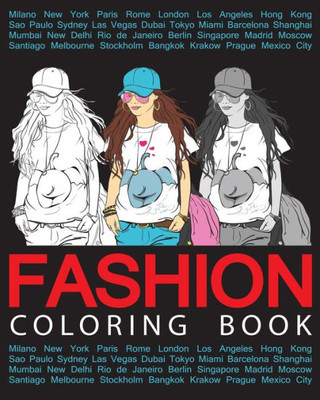 Fashion Coloring Book - Vol.1: Fashion Coloring Books For Adults Relaxation