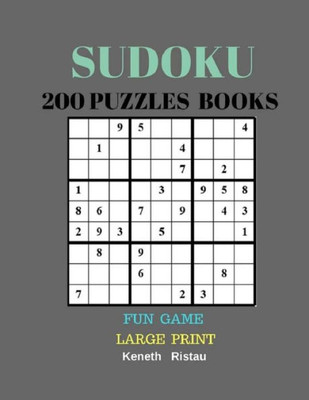 Sudoku 200 Puzzles Books Fun Game Large Print: Very Hard