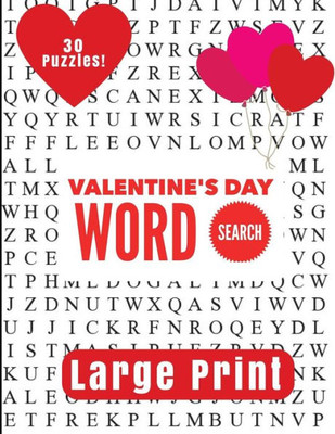 Valentine'S Day Large Print Word Search