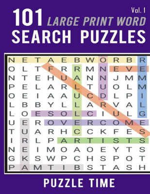 101 Large Print Word Search Puzzles (Puzzle Time Word Finds)