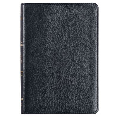 Kjv Holy Bible, Compact Premium Full Grain Leather Red Letter Edition - Ribbon Marker, King James Version, Black