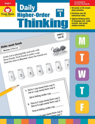 Evan-Moor Daily Higher-Order Thinking Grade 1 Teacher S Edition Supplemental Teaching Resource Book, Brainteasers