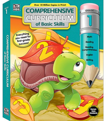 Comprehensive Curriculum Of Basic Skills 1St Grade Workbooks All Subjects, Math, Reading Comprehension, Writing, Spelling, Vocabulary, Addition, Subtraction, First Grade Workbook Ages 6-7 (544 Pgs)