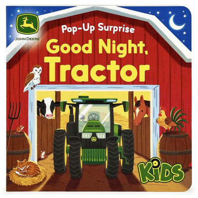 John Deere Kids Good Night Tractor On The Farm: Deluxe Lift-A-Flap & Pop-Up Surprise Board Book, Ages 2-6