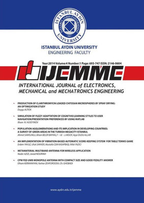 International Journal Of Electronics, Mechanical And Mechatronics Engineering: Ijemme (Volume 4 No 1)