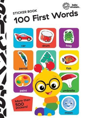 Baby Einstein - 100 First Words Sticker Book - More Than 500 Stickers Included! - Pi Kids