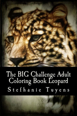 The Big Challenge Adult Coloring Book Leopard