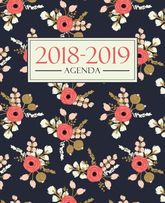 Agenda 2018-2019: 190 X 235 Mm : Agenda 2018-2019 Semana Vista Espanol : 160 G/M² : Agenda Semanal 12 Meses: Estampado Floral 3698 (Spanish Edition)