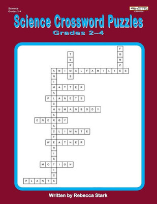 Science Crossword Puzzles Grades 2?4 (Crossword Puzzles For The Classroom Series)