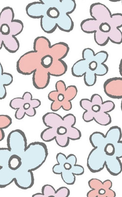 Cute Flower Pattern Diary, Journal, Notes