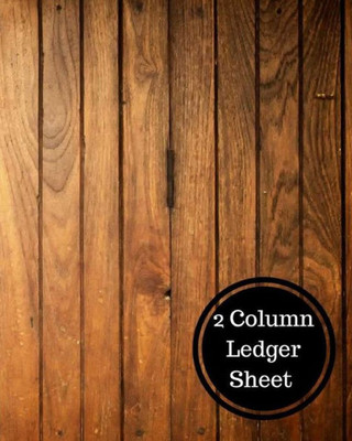 2 Column Ledger Sheet: Two Columnar Format