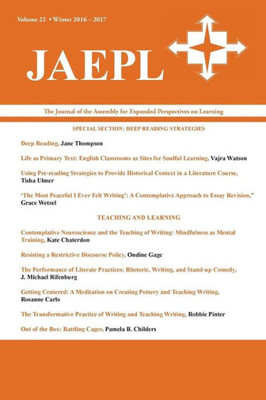 Jaepl: The Journal Of The Assembly For Expanded Perspectives On Learning (Vol. 22, 2016-2017)