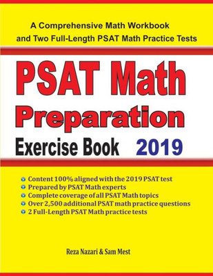 Psat Math Preparation Exercise Book: A Comprehensive Math Workbook And Two Full-Length Psat Math Practice Tests