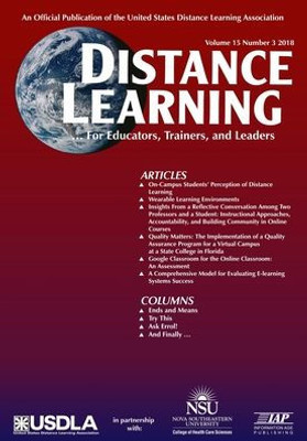 Distance Learning: Volume 15 #3 (Distance Learning Journal)