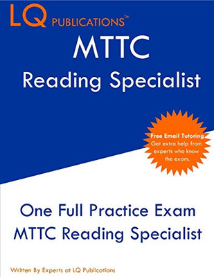 MTTC Reading Specialist: One Full Practice Exam - Free Online Tutoring - Updated Exam Questions