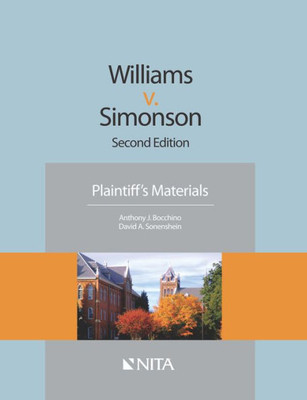 Williams V. Simonson: Second Edition Plaintiff's Materials (Nita)