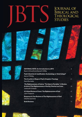 Journal Of Biblical And Theological Studies