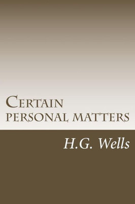 Certain Personal Matters