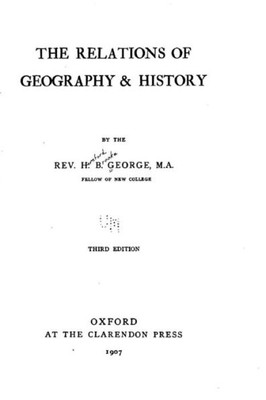 The Relations Of Geography And History