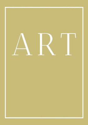 Art: A decorative book for coffee tables, bookshelves and end tables: Stack style decor books to add home decor to bedrooms, lounges and more: Gold ... book: Ideal for your own home or as a gift.