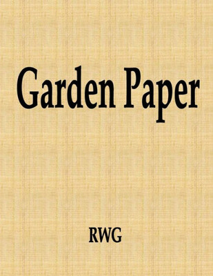 Garden Paper : 50 Pages 8.5" X 11"