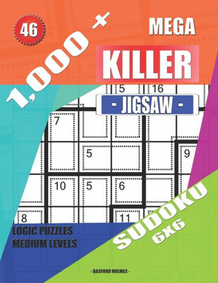 1,000 + Mega jigsaw killer sudoku 6x6: Logic puzzles medium levels