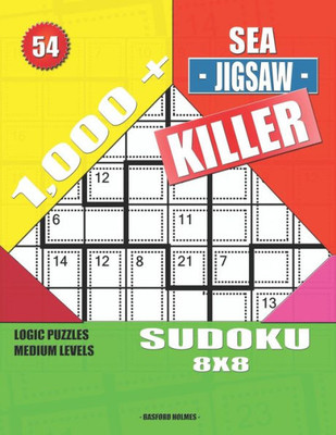 1,000 + Sea jigsaw killer sudoku 8x8: Logic puzzles medium levels