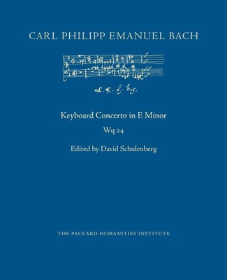 Concerto in E Minor, Wq 24 (Cpeb: Cw Offprints)