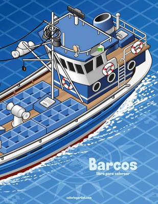 Barcos libro para colorear 1 (Spanish Edition)