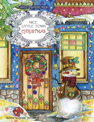 Adult Coloring Book: Nice Little Town Christmas