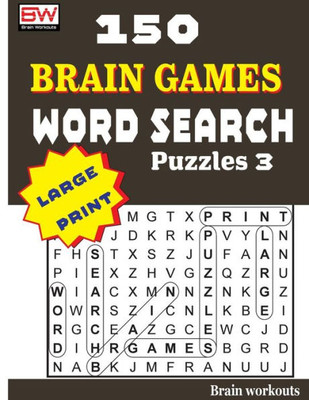 150 Brain Games - WORD SEARCH Puzzles 3