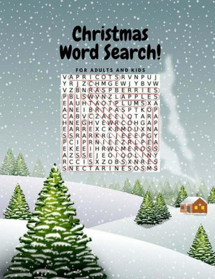 Christmas Word Search For Adults And Kids: Puzzles Word Game Word Find