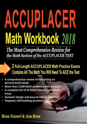 ACCUPLACER Math Workbook 2018: Comprehensive Activities for Mastering Essential Math Skills