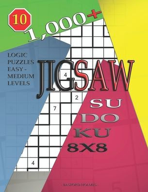 1,000 + sudoku jigsaw 8x8: Logic puzzles easy - medium levels (Jigsaw sudoku)