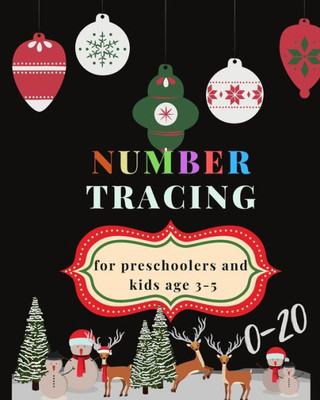 0-20 Number tracing for Preschoolers and kids Ages 3-5: Book for kindergarten.100 pages , size 8X10 inches . Tracing game and coloring pages . ... theme work book. Hanging balls , black cover