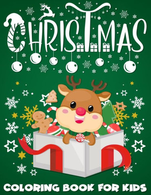 Christmas Coloring Book For Kids: Fun Christmas Present for kids ages 8-12, 50 pages of coloring fun with Holiday themed pages to color.