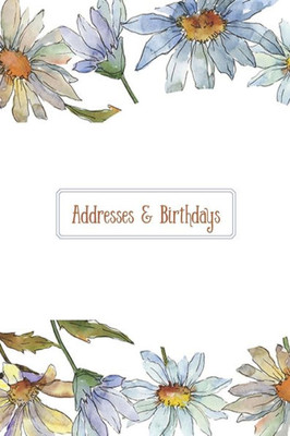 Addresses & Birthdays: Watercolor Chamomile Flowers