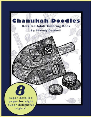 Chanukah Doodles: Coloring Book for Adults