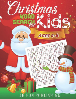 Christmas Word Search For Kids Ages 4-8 (Christmas Word Searches)