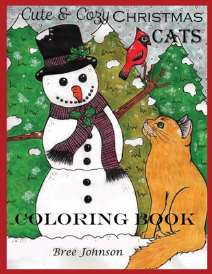 Cute & Cozy Christmas Cats coloring book